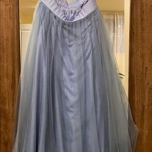 DUSTY BLUE TULLE SKIRT